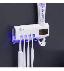 UV Toothbrush Sterilizer with Toothpaste Dispenser